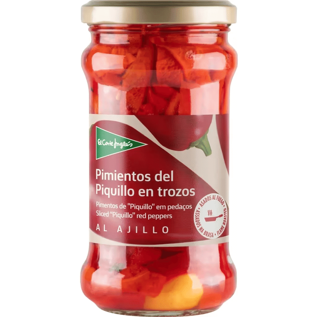 Pimentos de Piquillo em Pedaços frasco 280 g - EL CORTE INGLÉS
