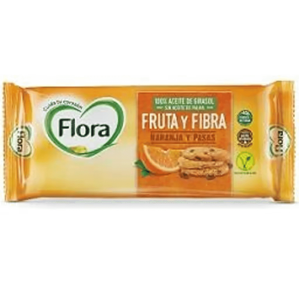 Bolacha cookie fruit fibra laranja e passas - FLORA