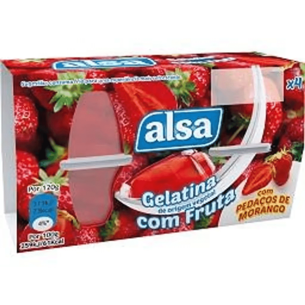 Gelatina com fruta, Morango - ALSA