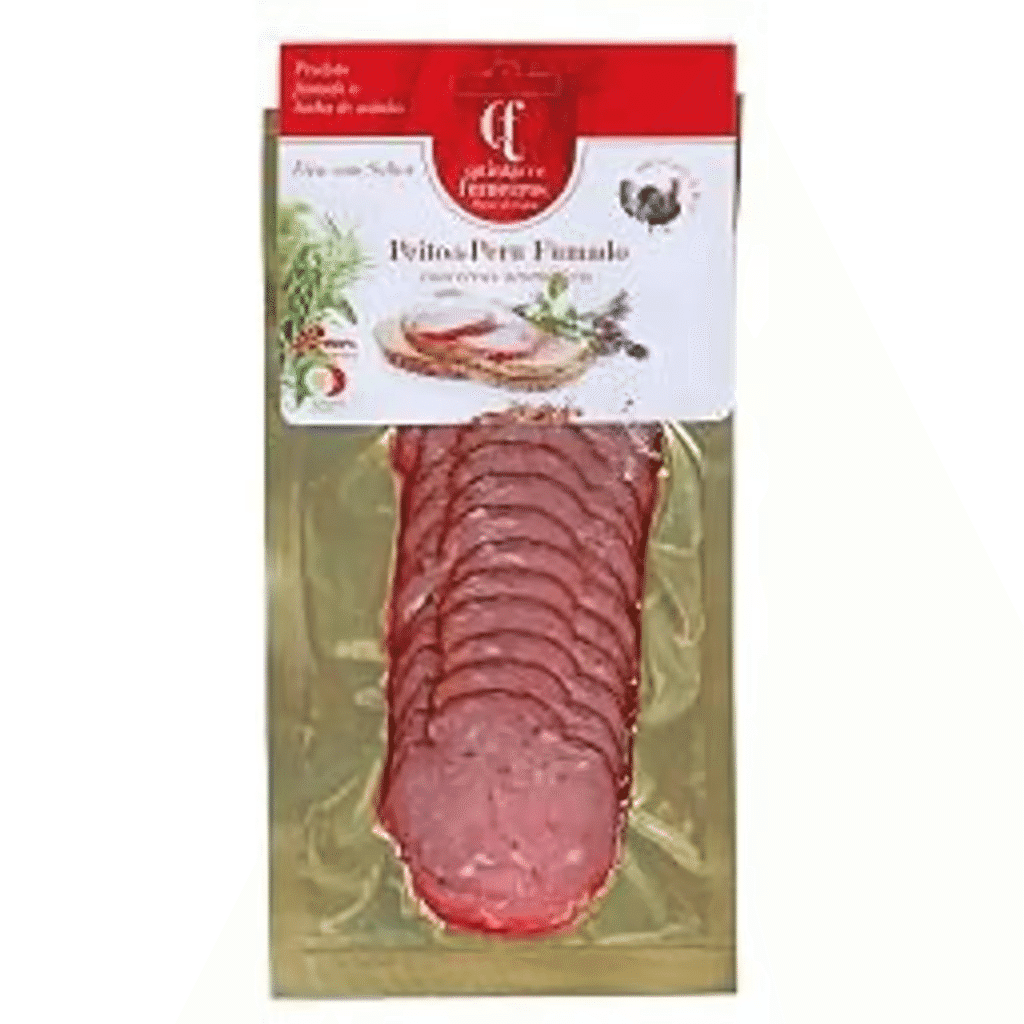 Peito de peru com ervas aromáticas fatiado 80g - Q.FUMEIROS