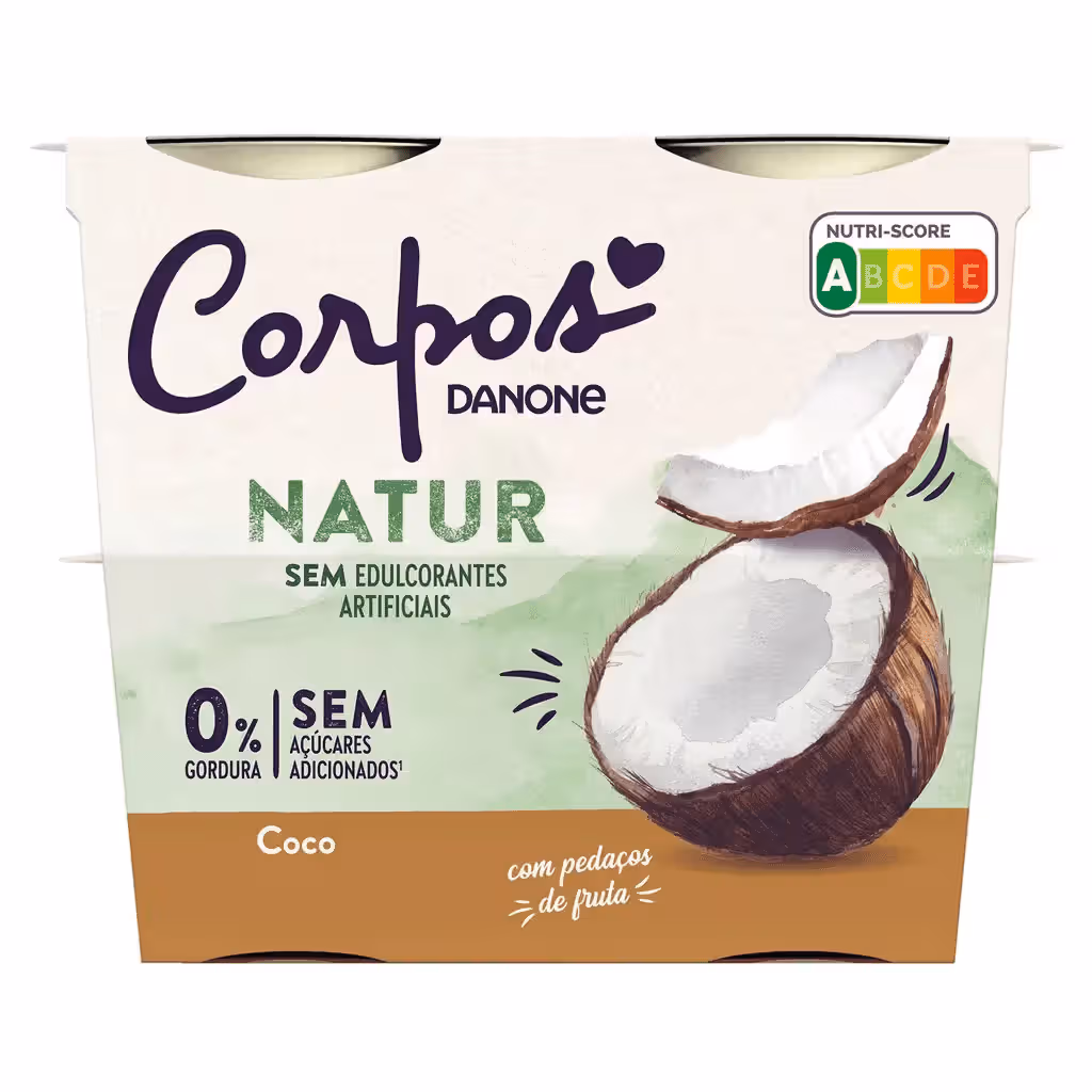 Iogurte Pedaços Magro Natur Coco - CORPOS DANONE