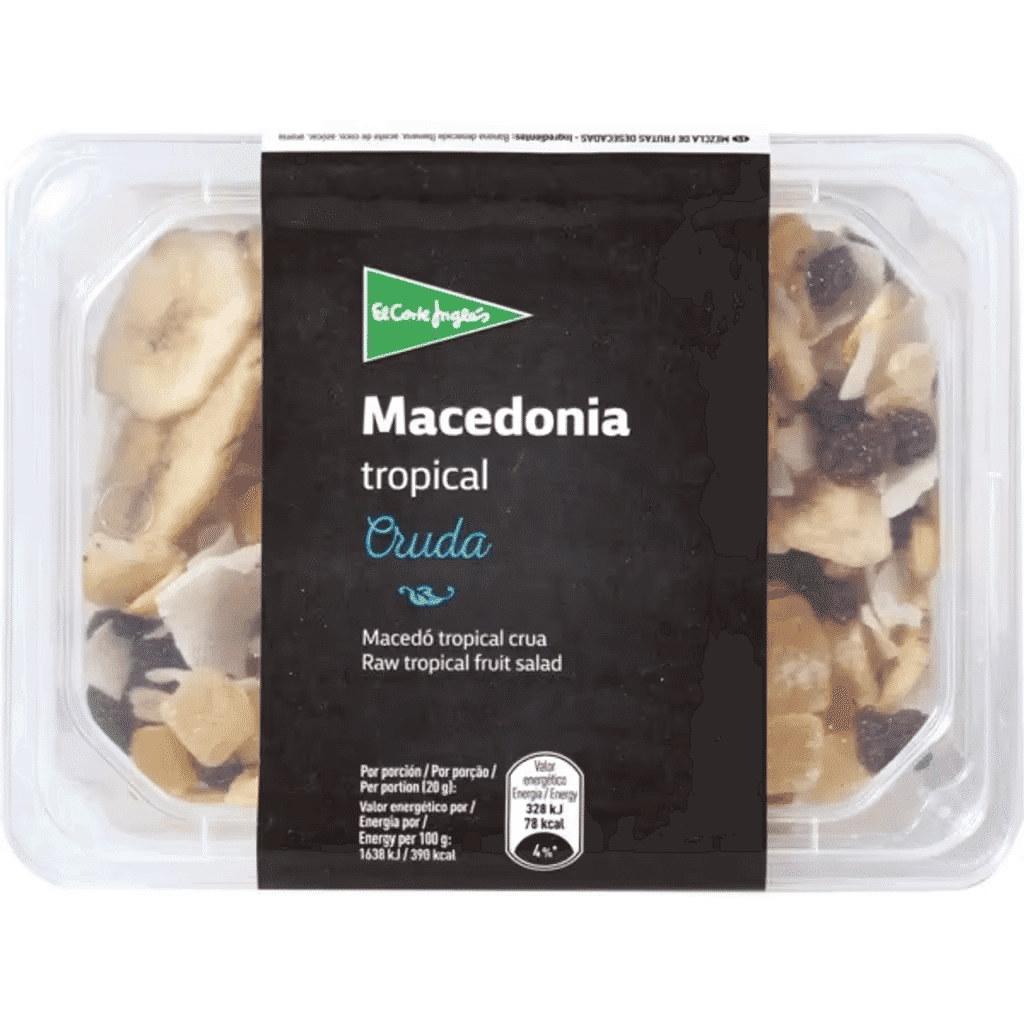Macedónia Tropical Crua embalagem 200 g - EL CORTE INGLÉS