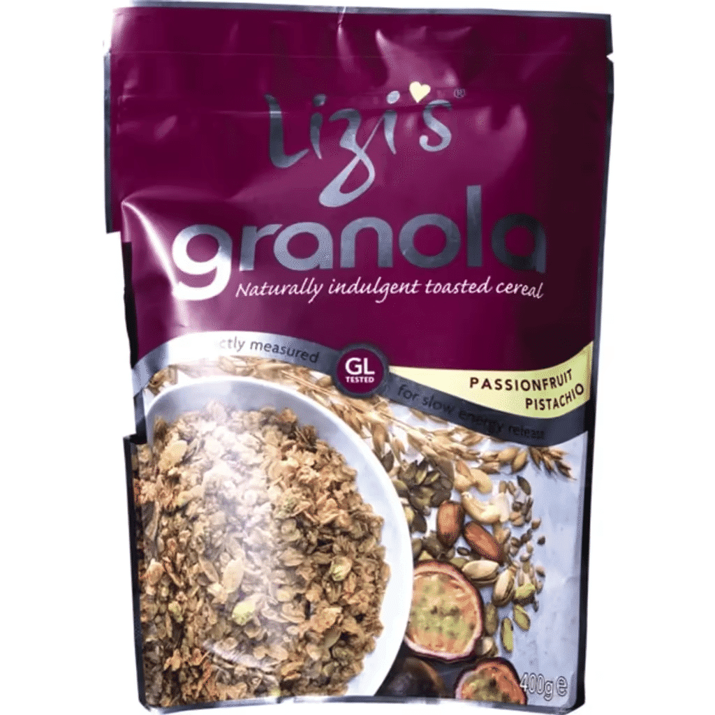 Granola Maracujá e Pistachos embalagem 400 g - LIZIS
