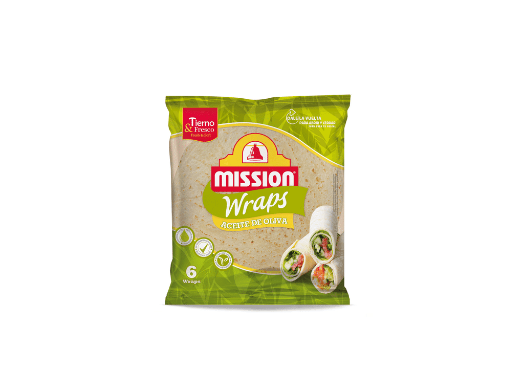 Tortilha De Trigo 100% Azeite Virgem Extra 370g - MISSION