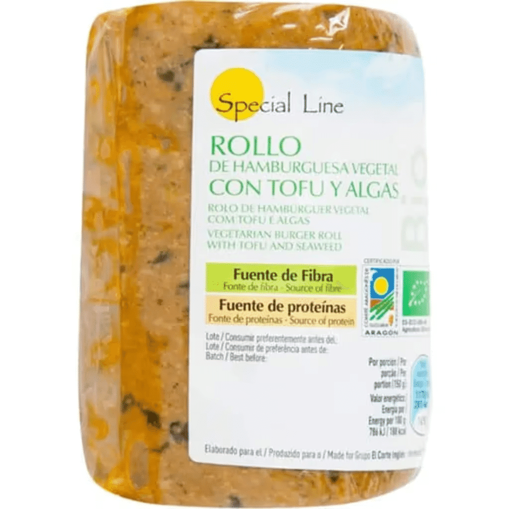 Rolo de Hambúrguer Vegetal com Tofu e Algas embalagem 750 g - SPECIAL LINE