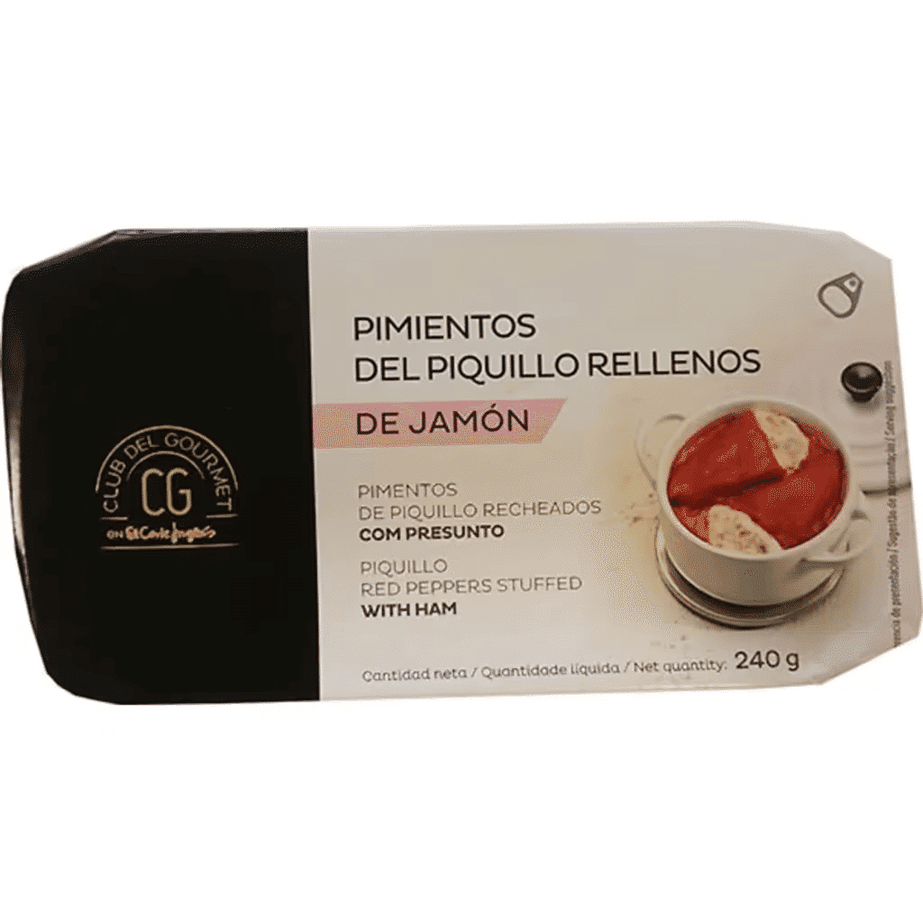 Pimentos de Piquillo Recheados com Presunto lata 240 g - CLUB DEL GOURMET
