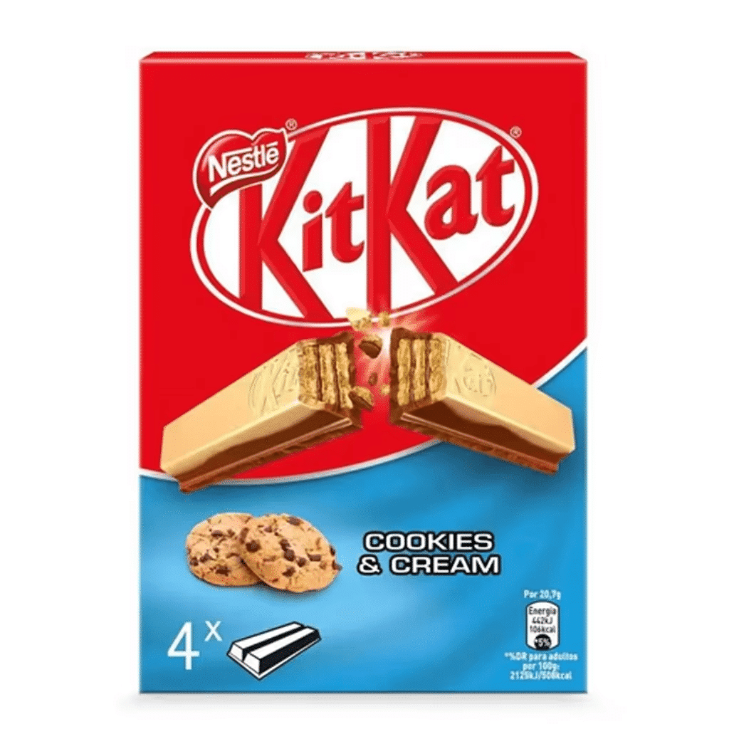 Snack de Chocolate Kit Kat 2 Finger Cookies & Cream - NESTLÉ