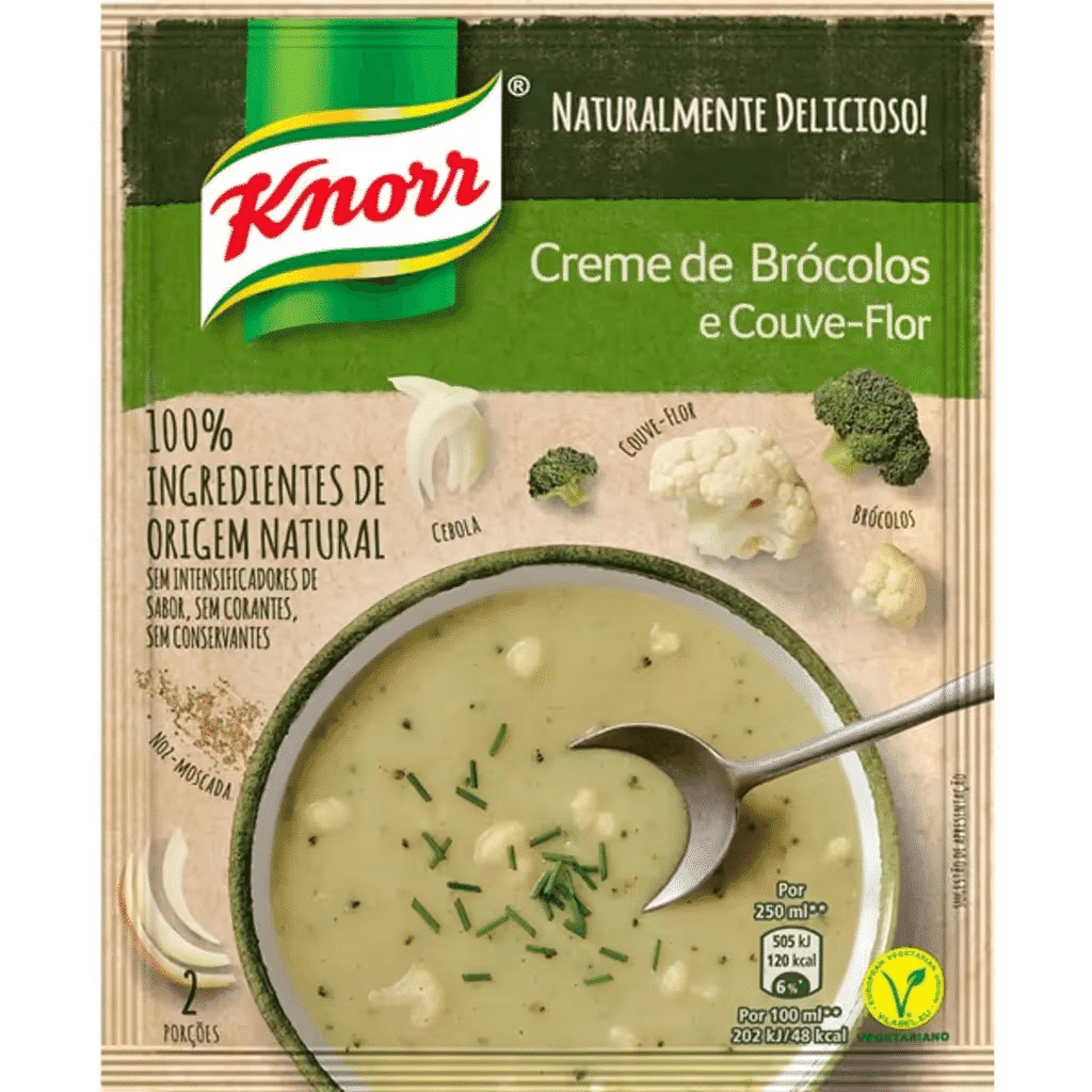 Sopa 100% Brócolos e Couve-Flor - KNORR