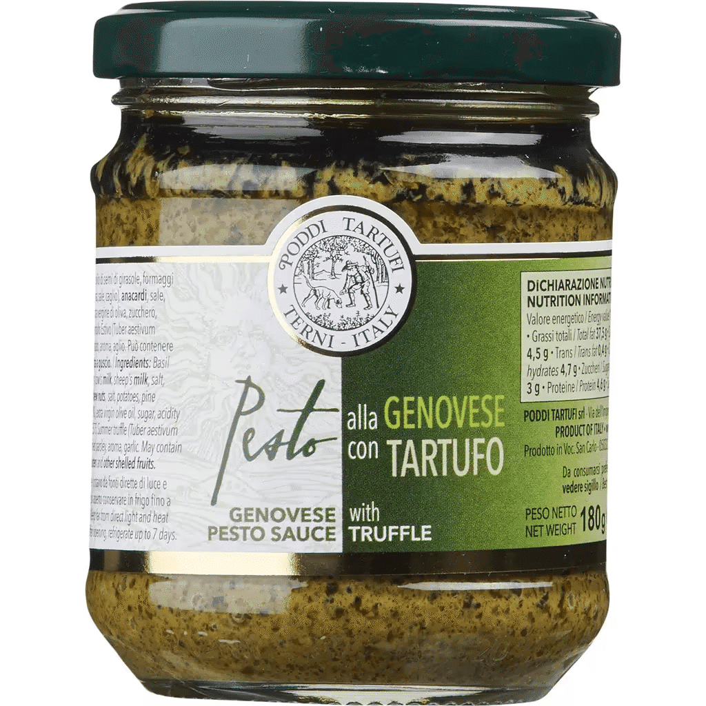 Pesto Genoveso com Trufa frasco 180 g - PODDI TARTUFI