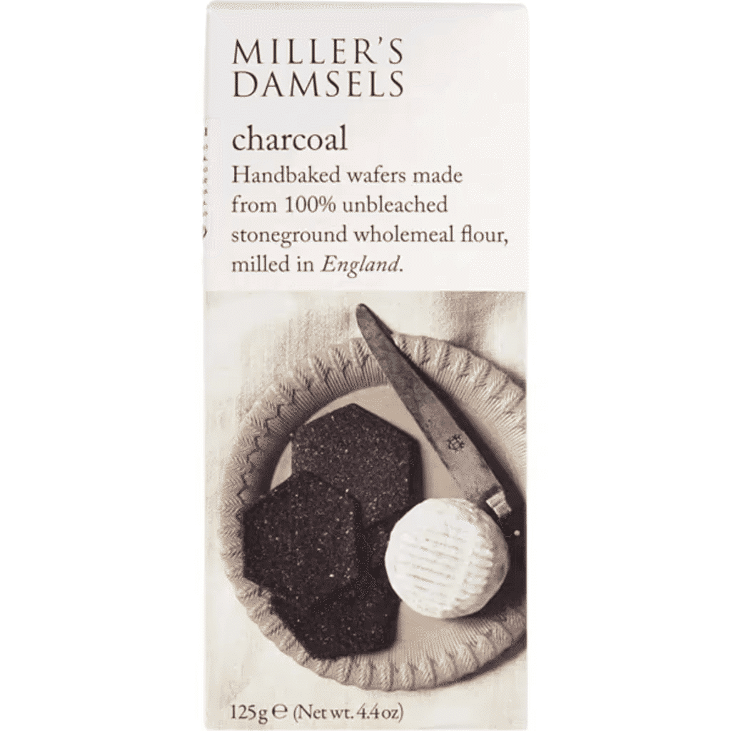 Crackers com Carvão Vegetal embalagem 125 g - MILLER'S DAMSELS
