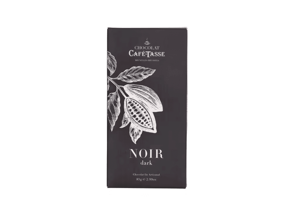 Tablete Tasse Chocolate Negro Café 85g - CAFÉ-TASSE