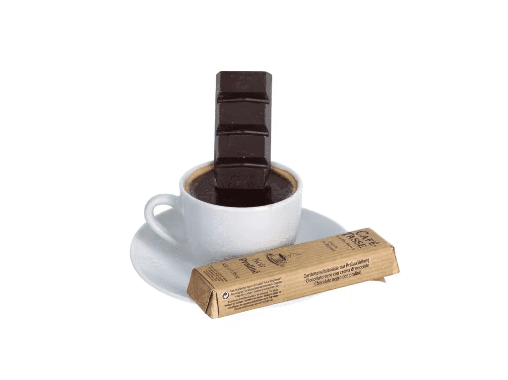 Tablete Tasse Chocolate Negro Café Praline 45g - CAFÉ-TASSE