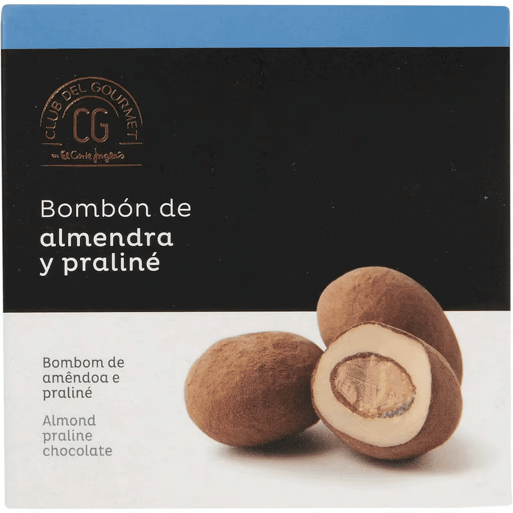 Bombons de Amêndoa e Praliné embalagem 80 g - CLUB DEL GOURMET