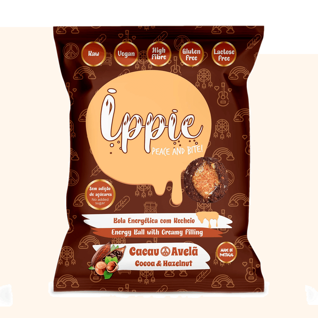 Bolas Energéticas com Recheio Cacau e Avelã - IPPIE