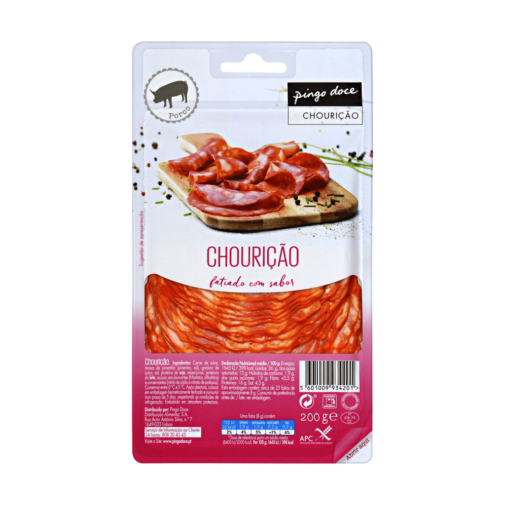 Chourição Fatiado - PINGO DOCE