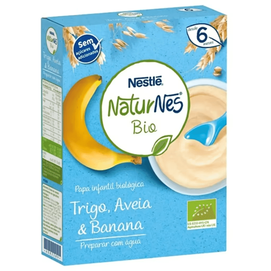 NATURNES BIO Papa Trigo, Aveia e Banana - NESTLÉ