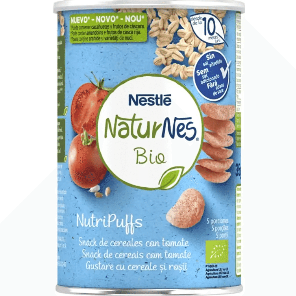 NUTRIPUFFS snack biológico para bebé Tomate +10 meses NATURNES Bio - NESTLÉ