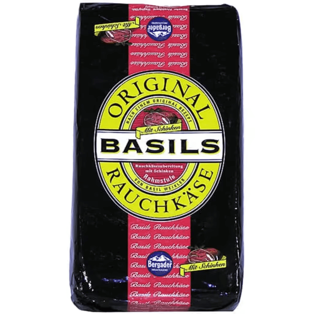 Queijo Basil Original Rauchkase com Presunto sem Glúten - BERGADER