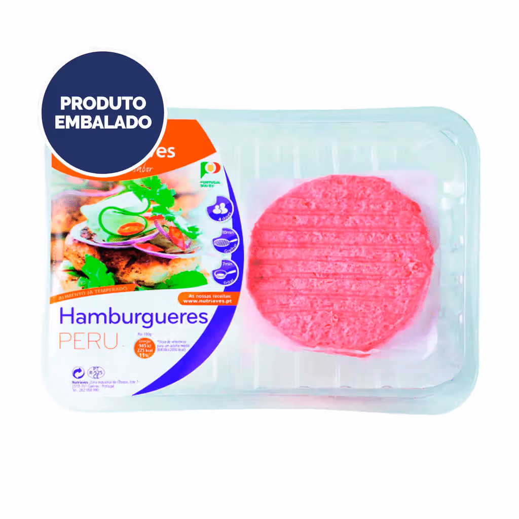 Hambúrguer de Peru - Embalagem 0.46 Kg - NUTRIAVES