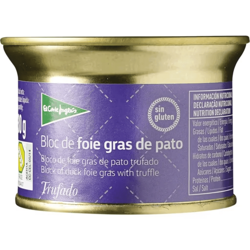 Bloco de Foie Gras de Pato Trufado sem Glúten embalagem 130 g - ECI SELECTION
