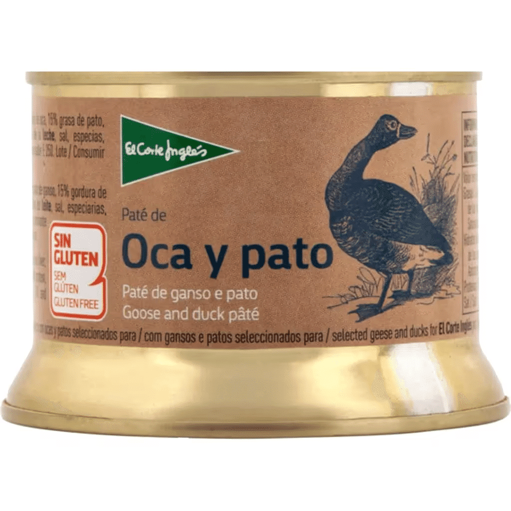 Paté de Fígado de Ganso sem Glúten lata 130 g - EL CORTE INGLÉS