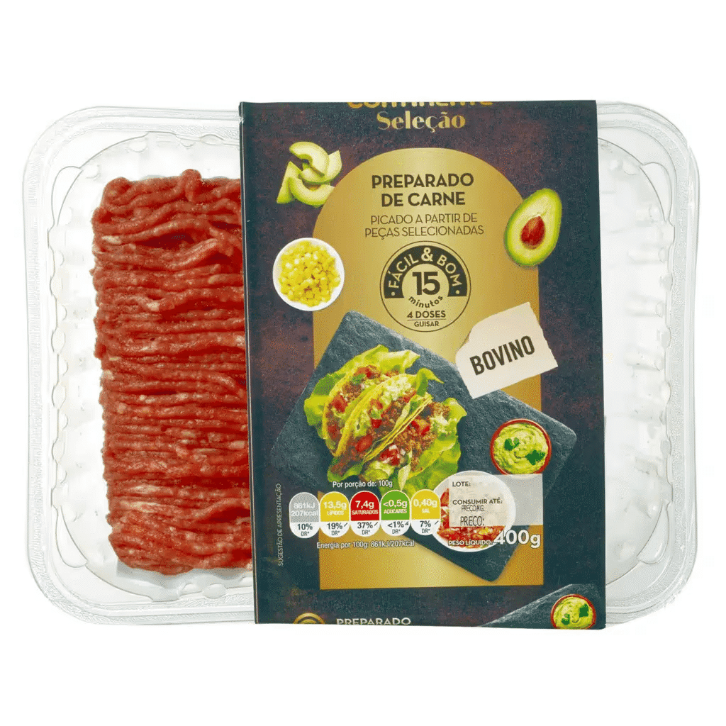 Preparado de Carne Picada de Bovino - CONTINENTE SELEÇÃO FÁCIL & BOM
