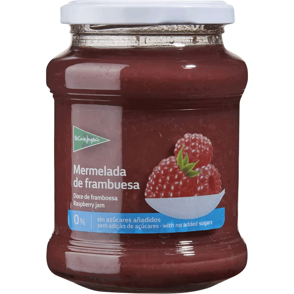 Doce de Framboesa Light frasco 330 g - EL CORTE INGLÉS