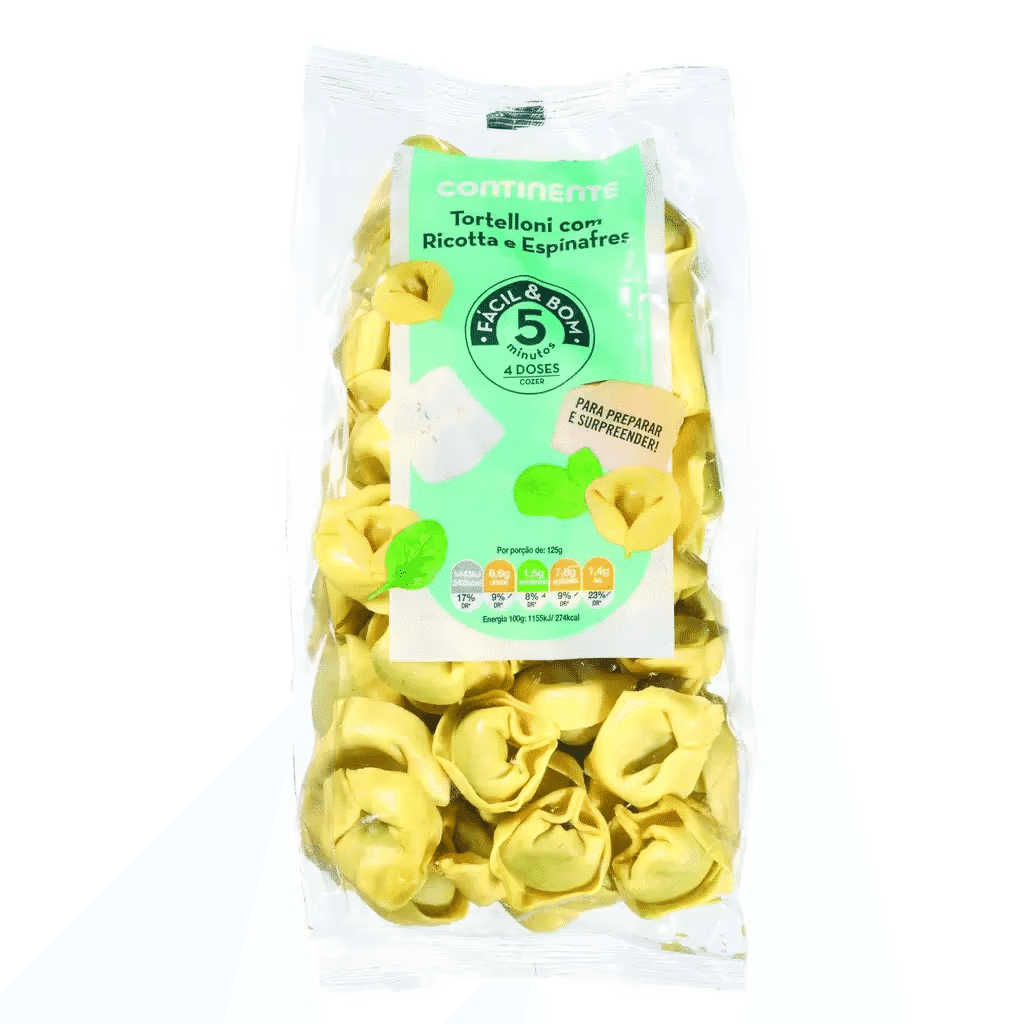Tortelloni Fresco com Ricotta e Espinafres - CONTINENTE FÁCIL & BOM