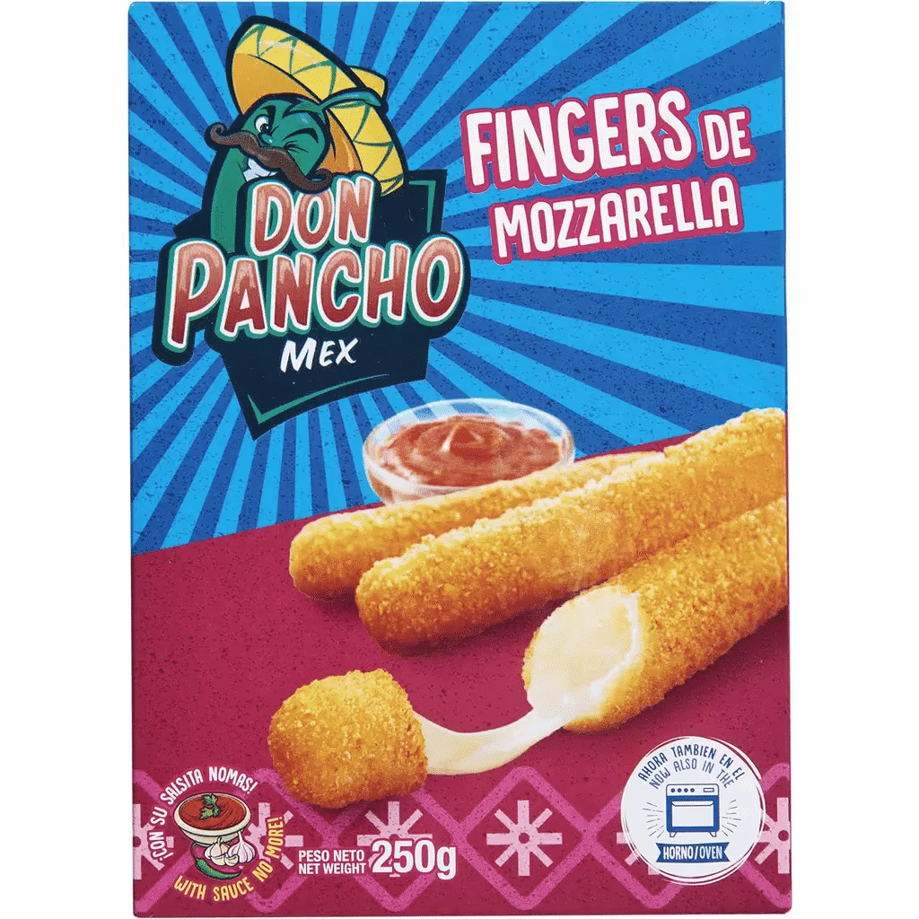 Fingers de Mozzarellla embalagem 250 g - DON PANCHO