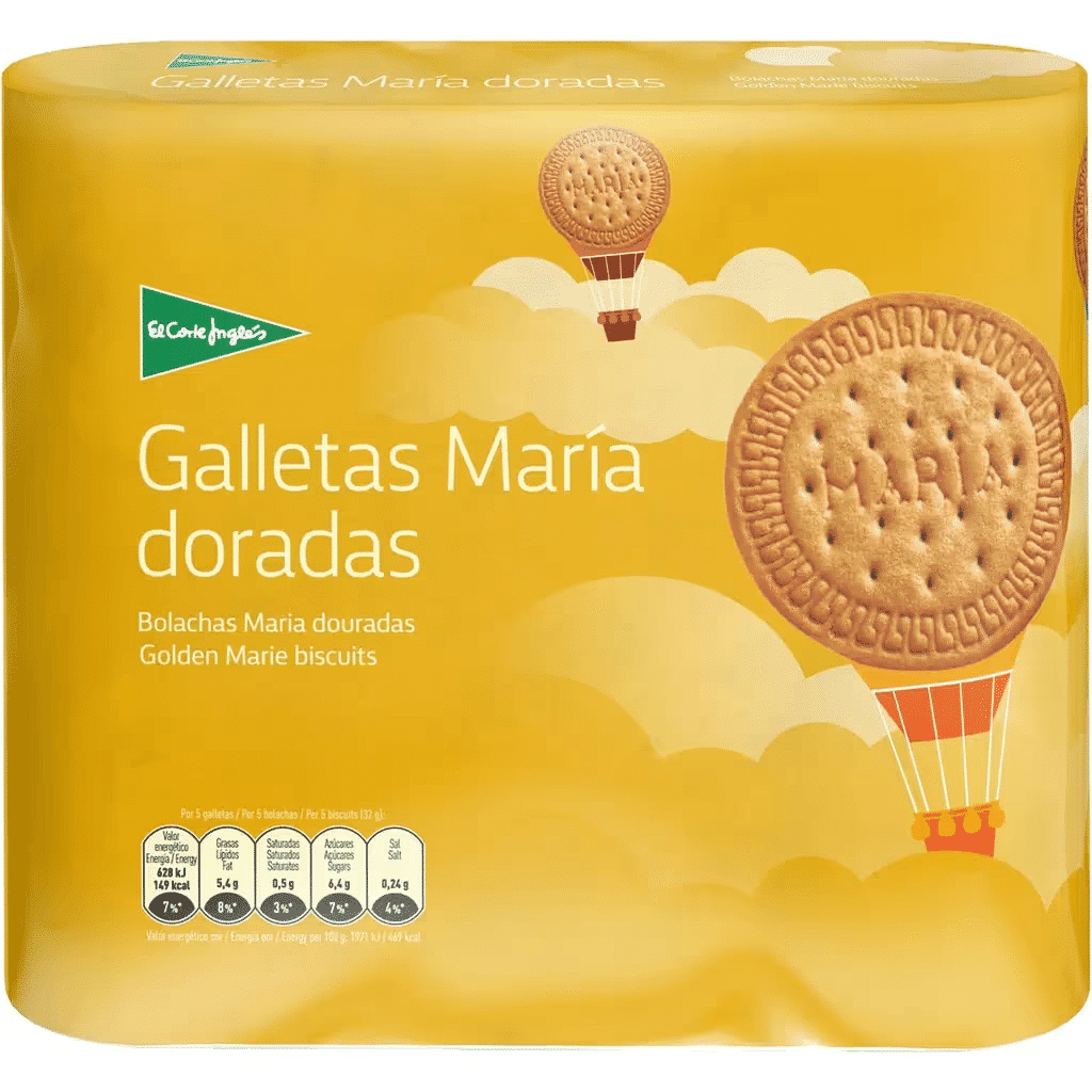 Bolachas Maria Douradas Pack 4 embalagem 800 g - EL CORTE INGLÉS