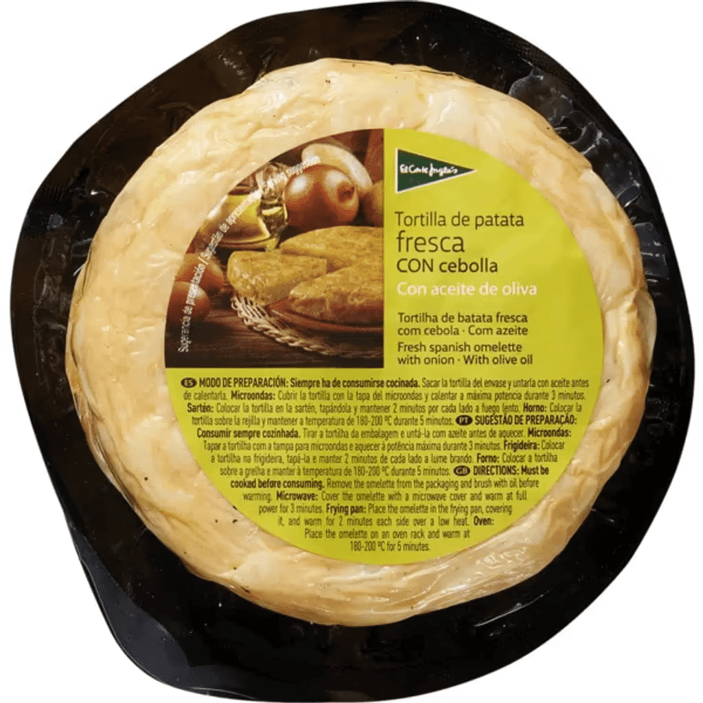 Mini Tortilha de Batata Fresca com Cebola embalagem 200 g - EL CORTE INGLÉS