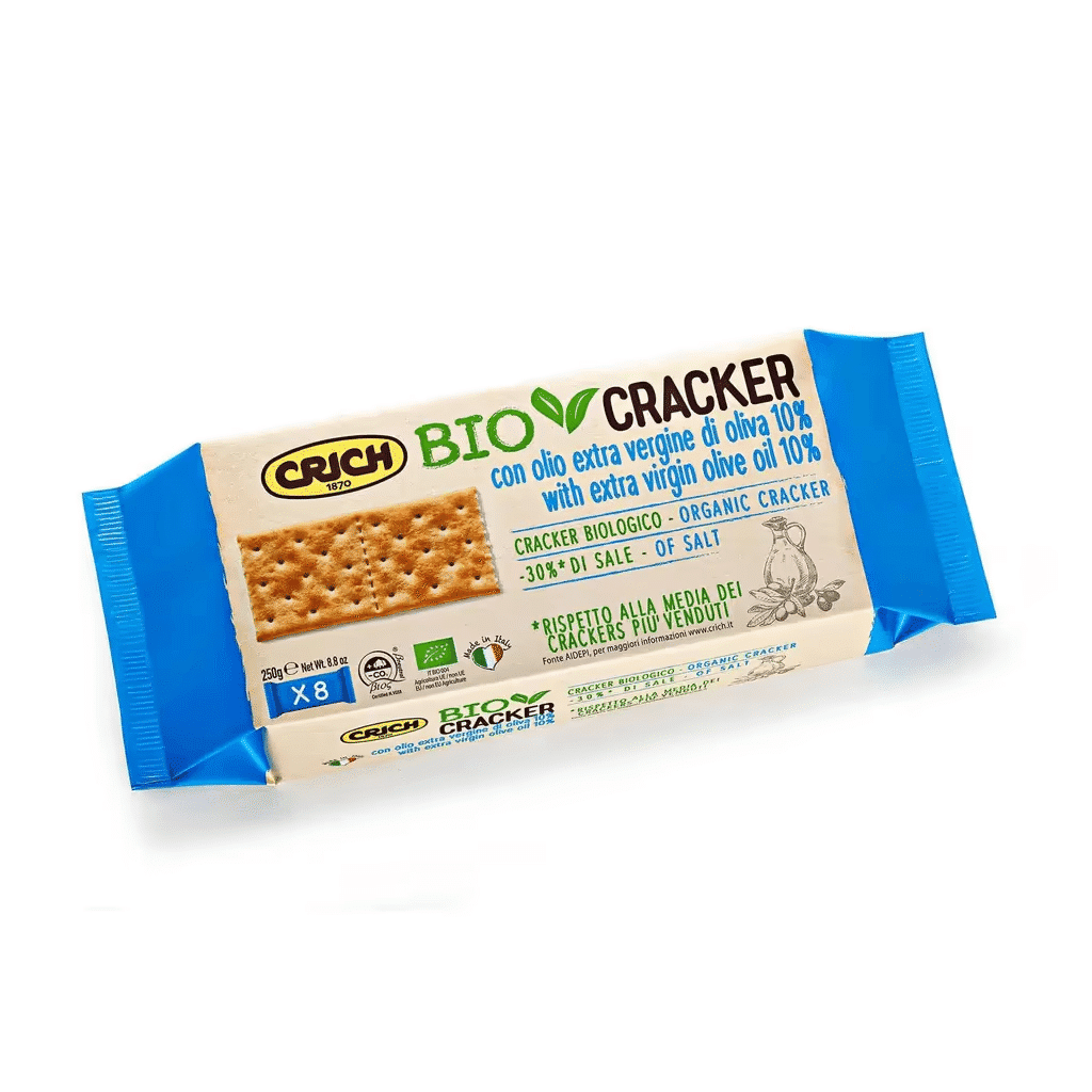 Crackers Teor de Sal Reduzido com Azeite Biológico - CRICH
