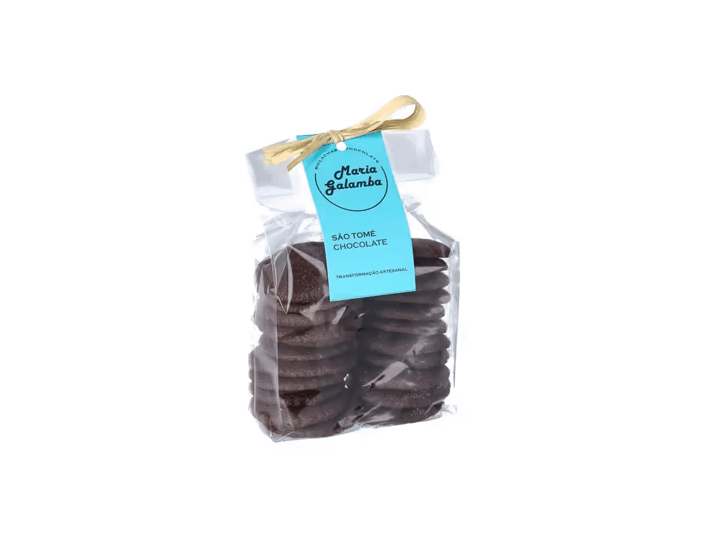Bolachas Chocolate De São Tomé Artesanais A 200g - MARIA GALAMB