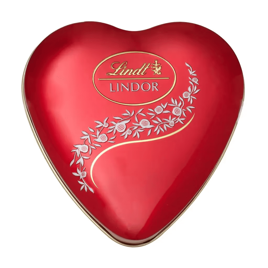 Bombom Lindor Coração lata 62 g - LINDT