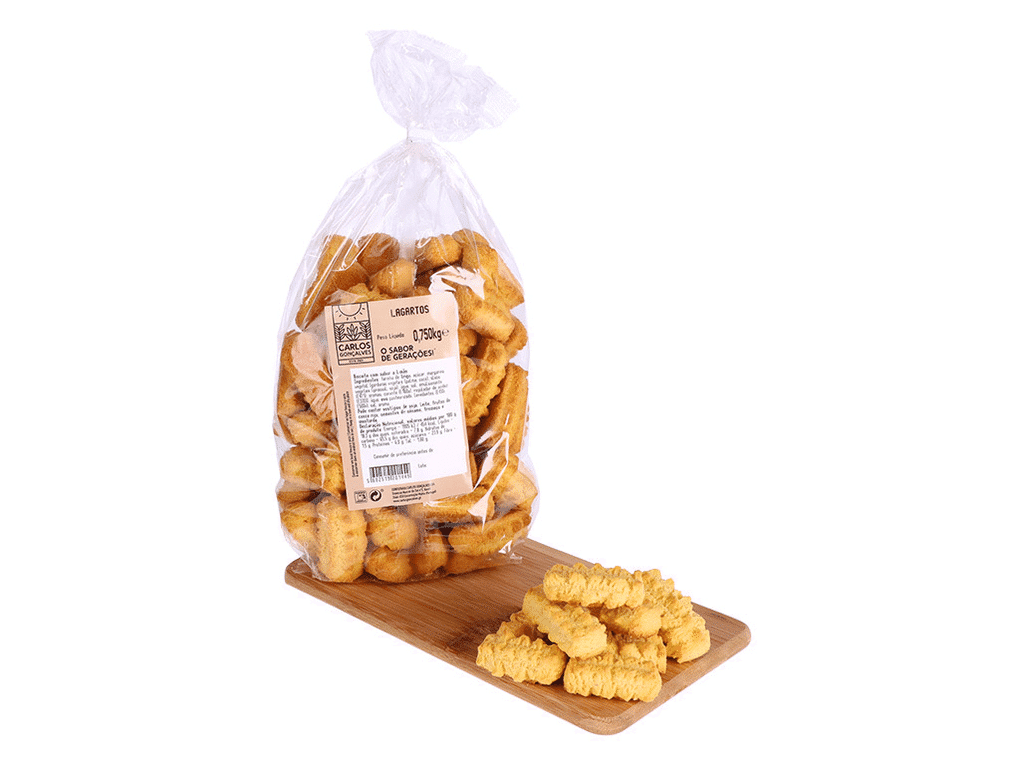 Lagartos Confeitaria Carlos Gonçalves Com Sabor A Limão 750g - CONF.C.GONÇALVES