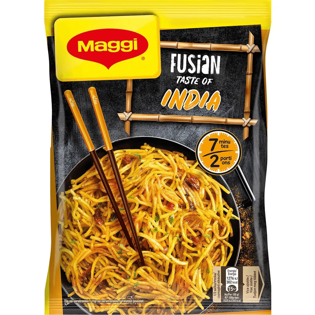 Noodles Fusion India embalagem 130 g - MAGGI