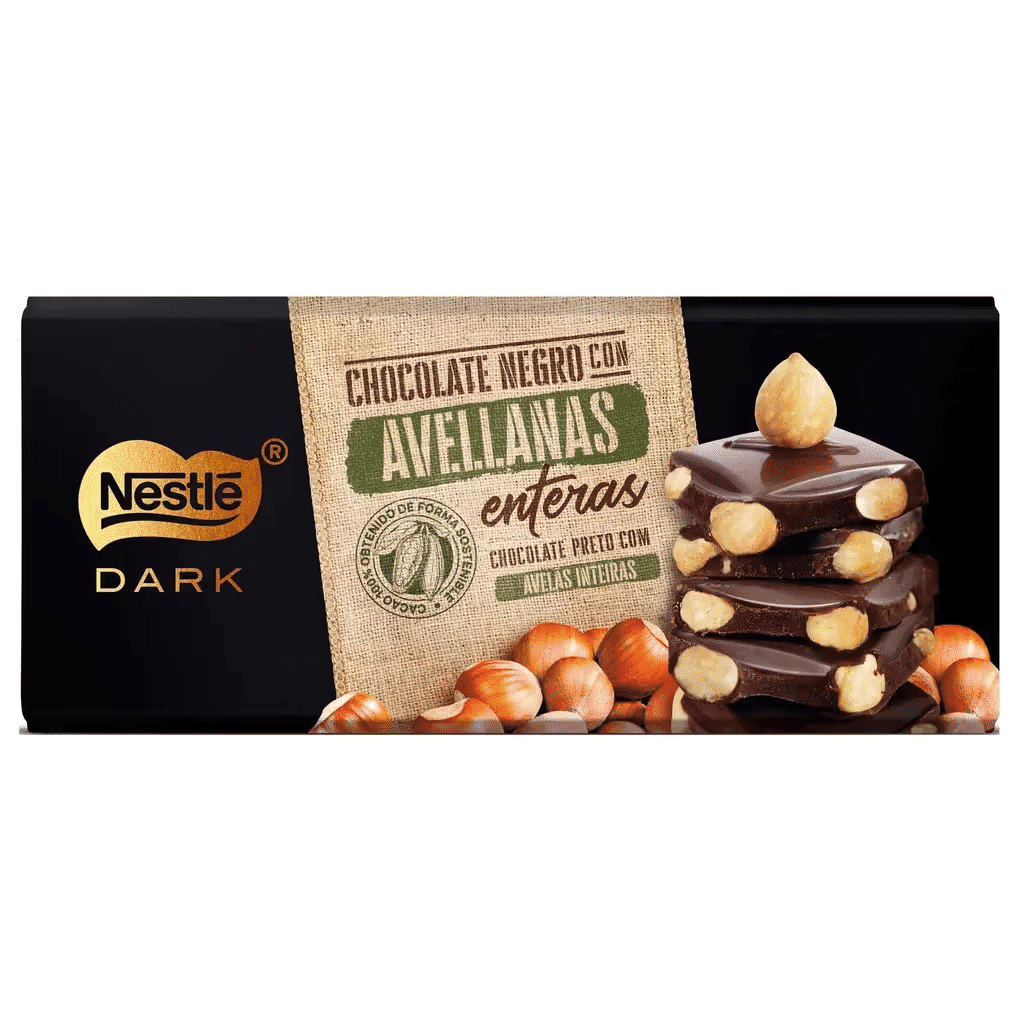 Dark Tablete de Chocolate Negro com Avelã - NESTLÉ