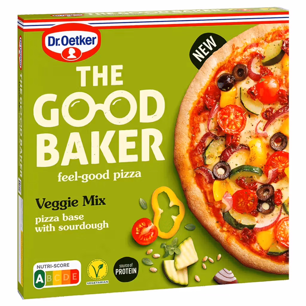 Pizza The Good Baker Veggie Mix 390gr - DR. OETKER