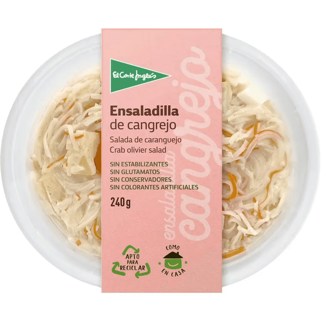 Salada de Caranguejo Extra embalagem 240 g - EL CORTE INGLÉS
