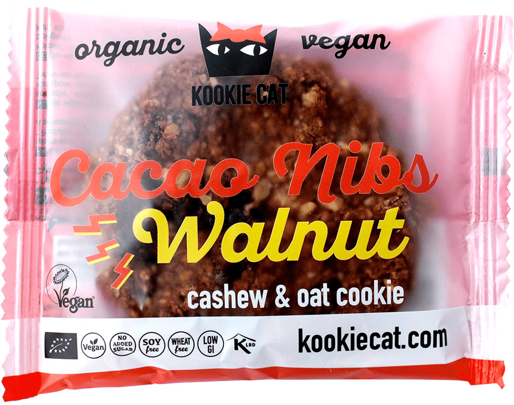 Bolacha Pepitas Cacau E Noz 50g - KOOKIE CAT