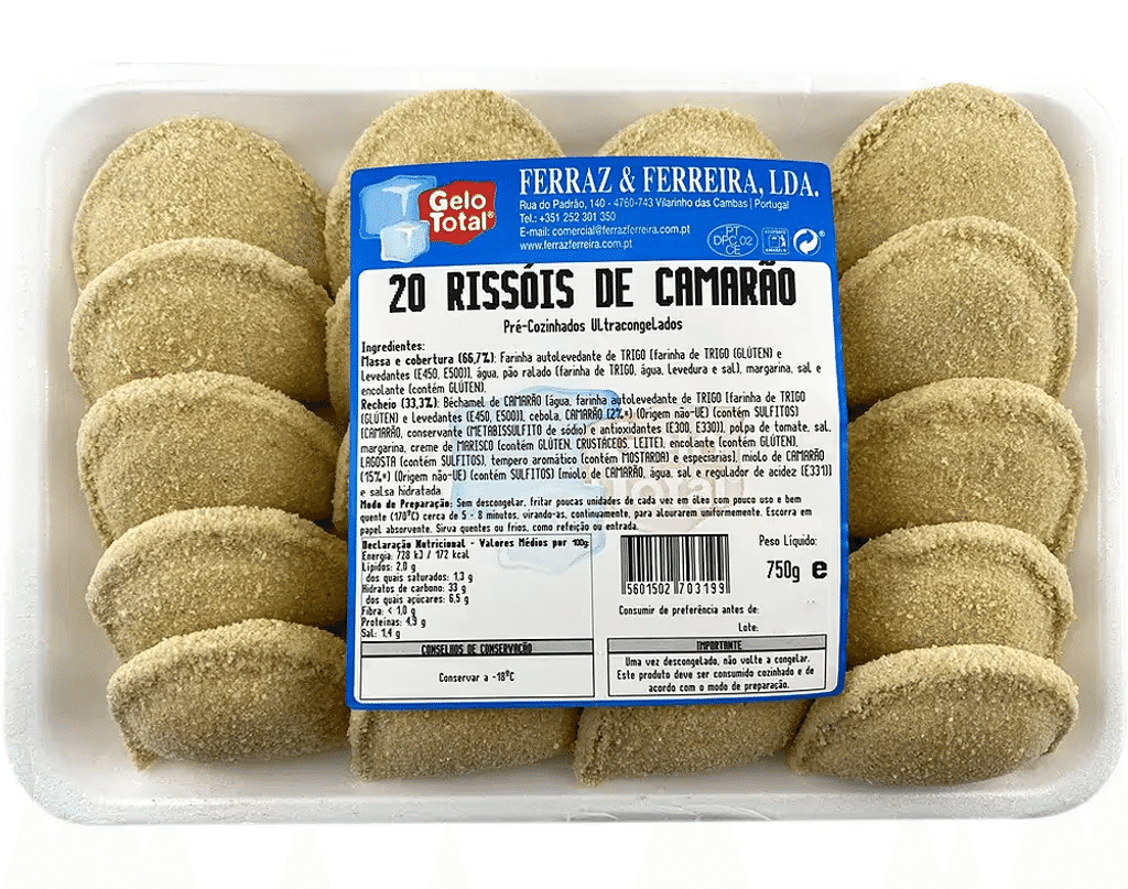 Rissóis De Camarão 20un 750g - GELO TOTAL