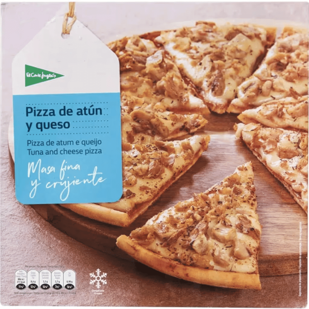 Pizza de Atum e Queijo embalagem 400 g - EL CORTE INGLÉS