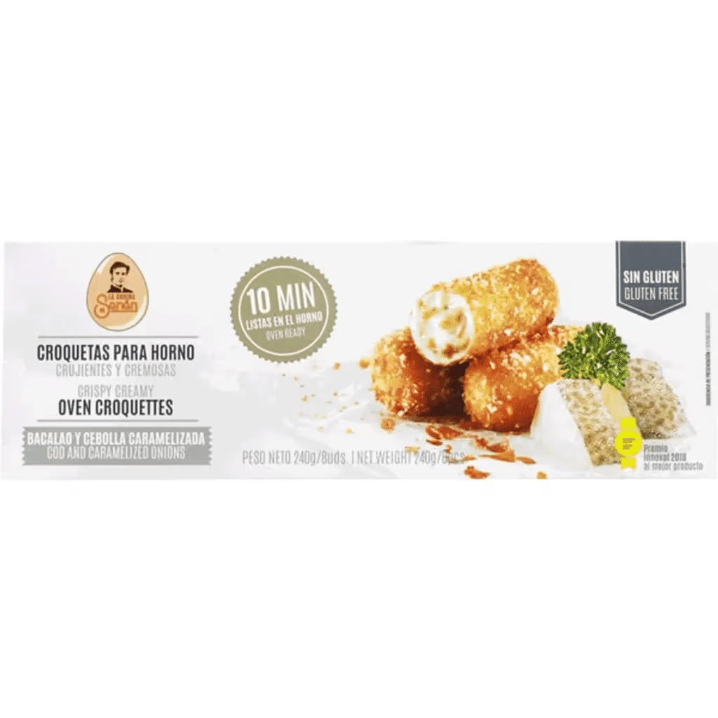 Croquetes com Bacalhau e Cebola Caramelizada para Forno sem Glúten embalagem 240 g - LA COCINA DE SENÉN