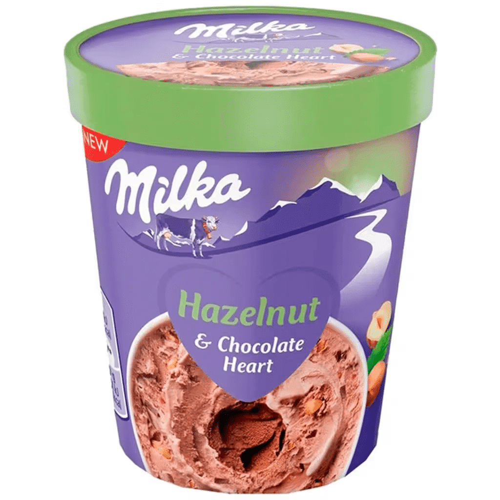 Gelado Avelã embalagem 480 ml - MILKA
