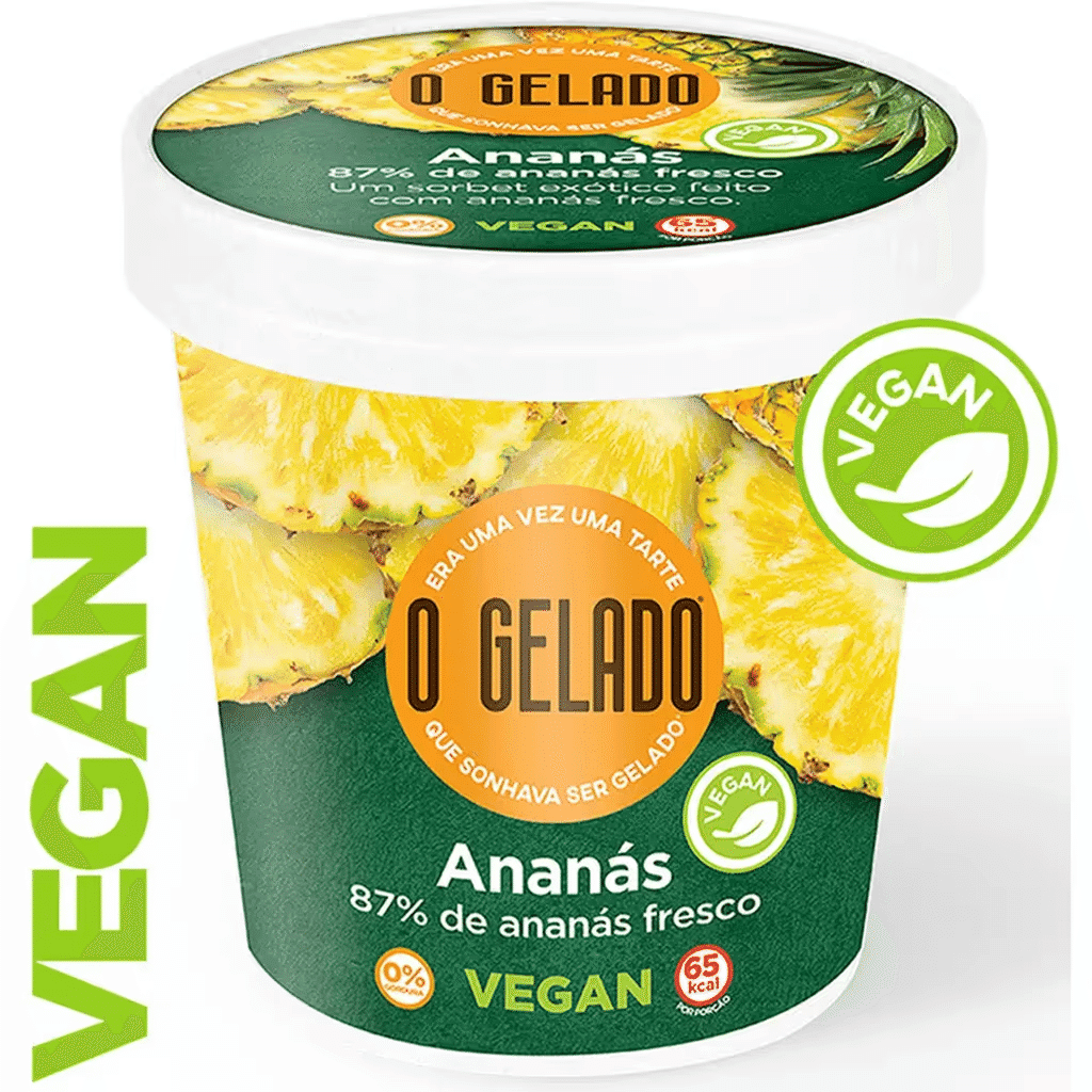 Gelado à Base de Vegetal Ananás copo 460 ml - O GELADO