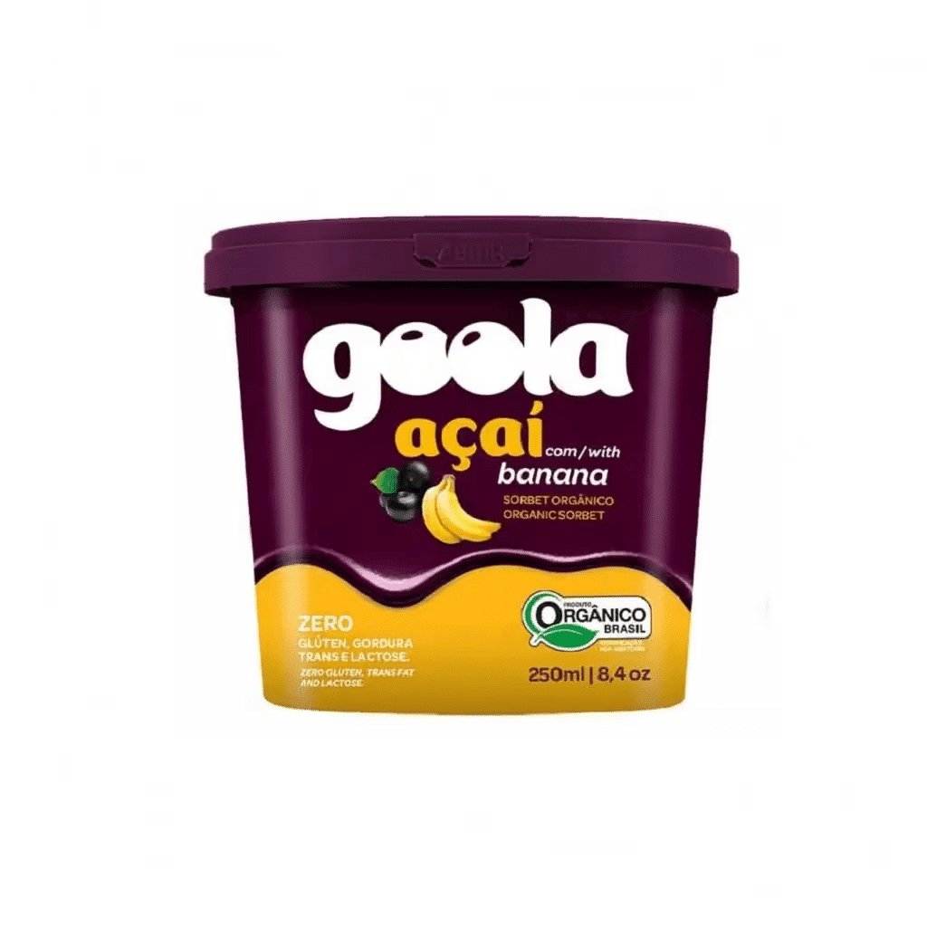 Sorvete Açaí E Banana Bio 250ml - GOOLA
