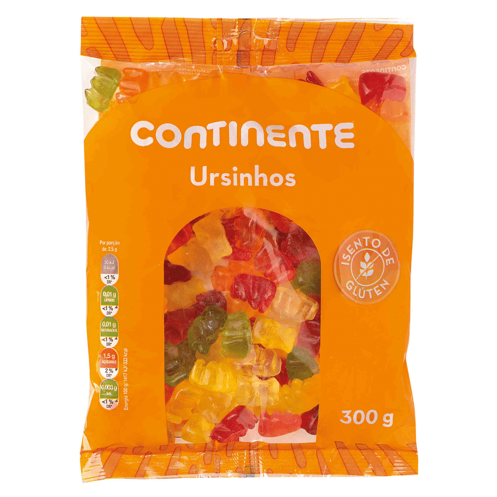 Gomas Ursinhos sem Glúten - CONTINENTE
