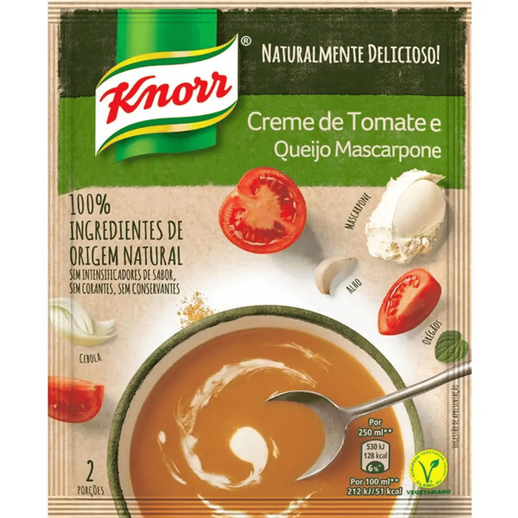 Sopa 100% Tomate e Queijo Mascarpone - KNORR