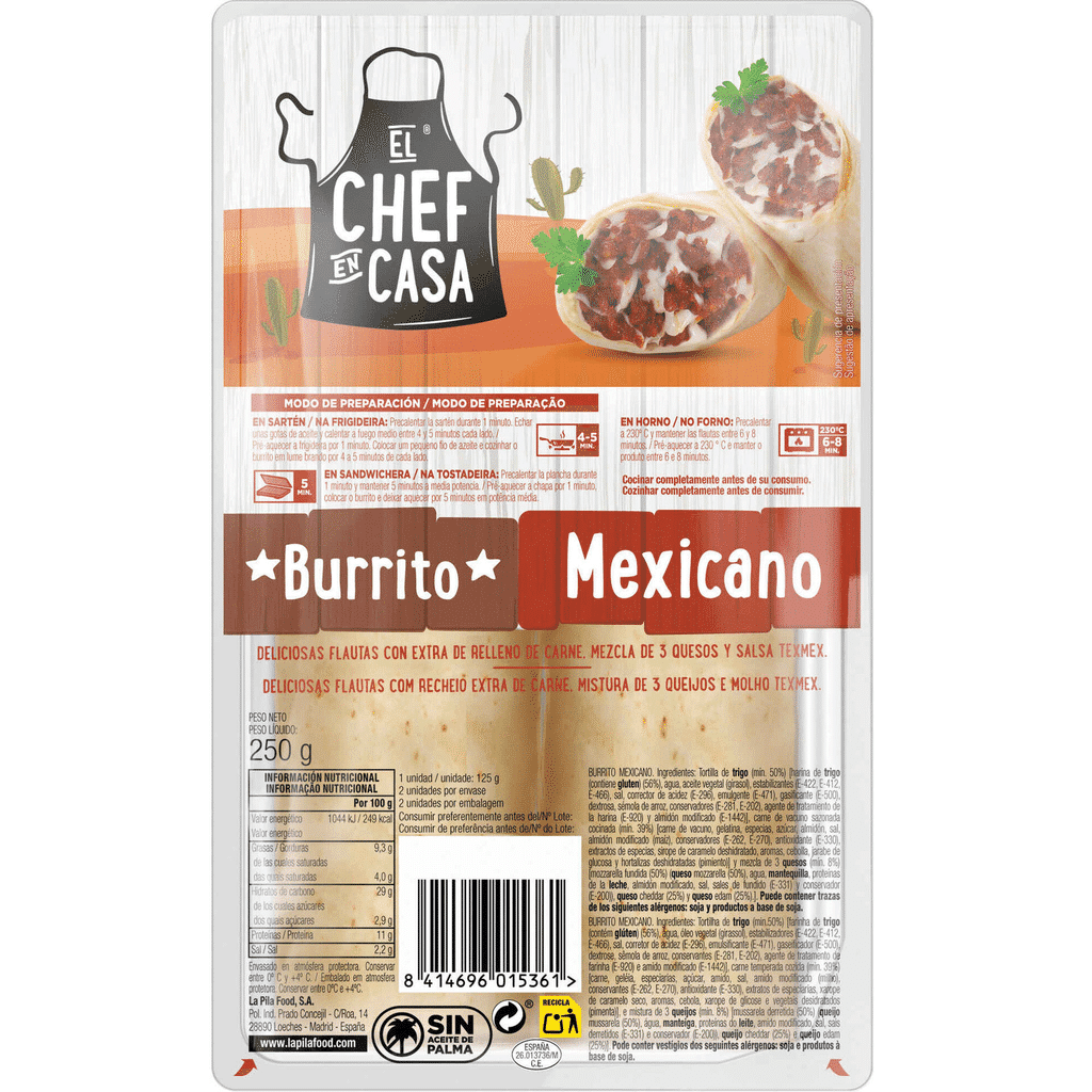 Burrito Mexicano - EL CHEFE EN CASA