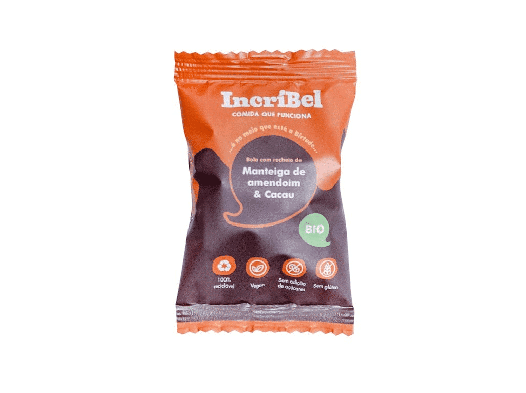 Bola Energética Amendoim Cacau 30 G - INCRÍBEL